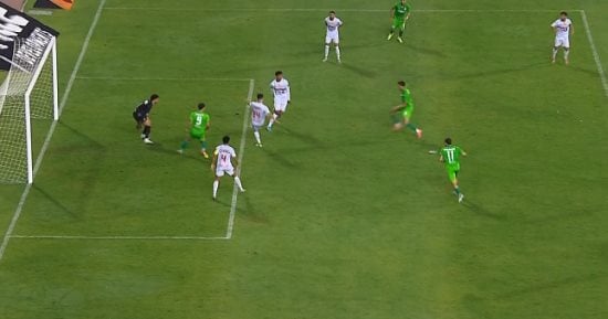 المصرى البورسعيدى ينهى الشوط الأول متقدما على الزمالك بهدف فى