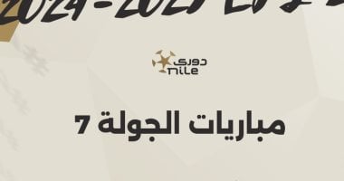 مباراة واحدة اليوم فى الجولة السابعة بالدوري المصري إنفوجراف