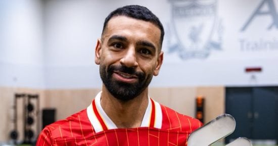 محمد صلاح يواصل حصد الألقاب ويتوج بجائزة الأفضل فى ليفربول